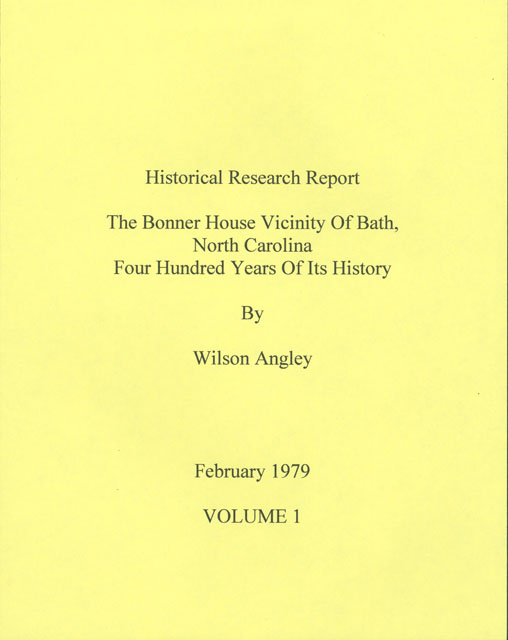 Historical Research Cover Volume I