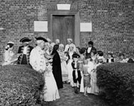 People in Period Dress at St. Thomas Episcopal Church