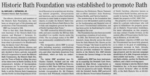 Historic Bath Foundation was established to promote Bath