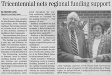 Tri-centennial nets regional funding support 