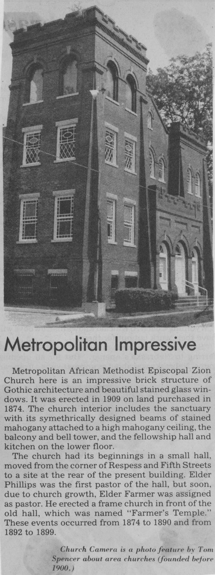Metropolitan African American Episcopal Zion Church