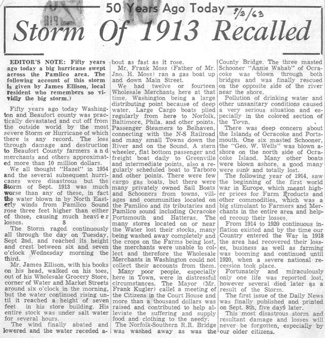 Storm of 1913 recalled